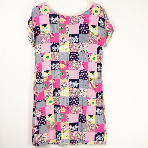 Lilly Pulitzer Ain't No Lady Shift Dress Madras‎ Patchwork Pockets - Picture 13 of 13